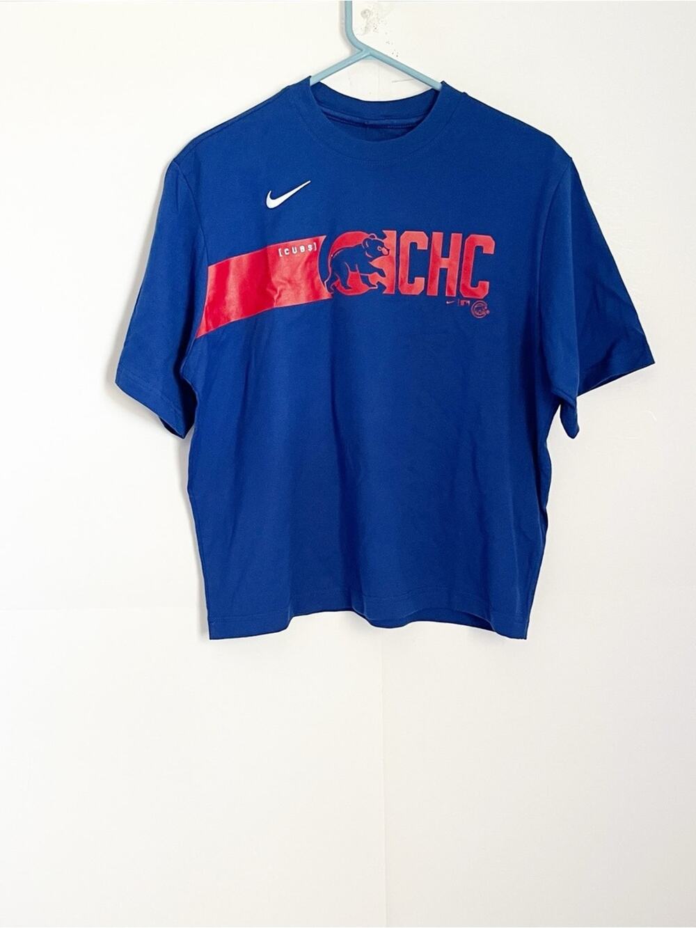 Nike Womens MLB Chicago Cubs T Shirt Size Small